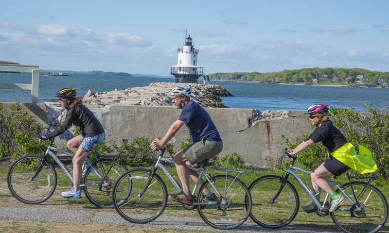 Group Biking near Lighthouse, Photo Courtesy of Summer Feet Cycling Group Biking near Lighthouse, Photo Courtesy of Summer Feet Cycling