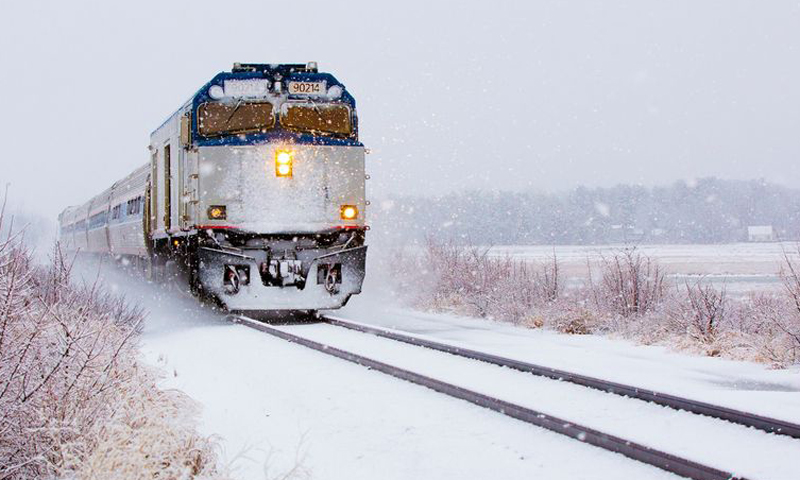 Amtrak Downeaster in Winter. Photo Credit: NNEPRA Amtrak Downeaster in Winter. Photo Credit: NNEPRA