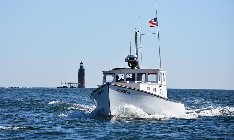 Boat on water. Photo Provided by Casco Bay Custom Charters Boat on water. Photo Provided by Casco Bay Custom Charters