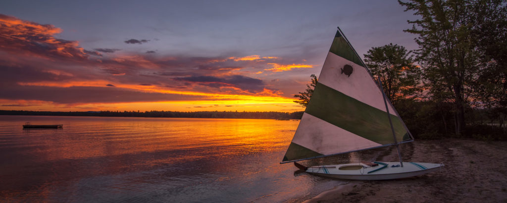 Boat on Beach at Sunset, Photo Credit: CFW Photography Kayak on Beach at Sunset, Photo Credit: CFW Photography