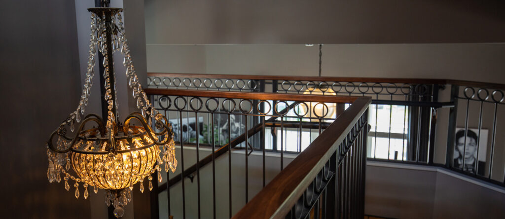 Chandelier at Sidecar, Photo Credits: Serena Folding Chandelier at Sidecar, Photo Credits: Serena Folding