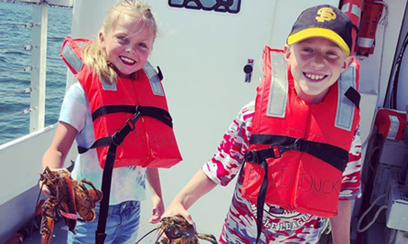 Kids on Lobster Boat, Photo Courtesy of Rocky Bottom Tours Kids on Lobster Boat, Photo Courtesy of Rocky Bottom Tours