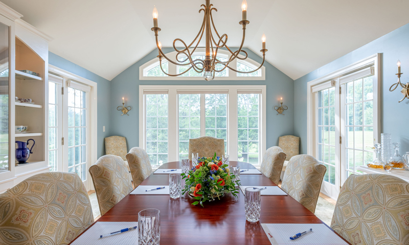 Indoor Conference Room at Mowfield, Photo Credit: Peter Morneau Indoor Conference Room at Mowfield, Photo Credit: Peter Morneau