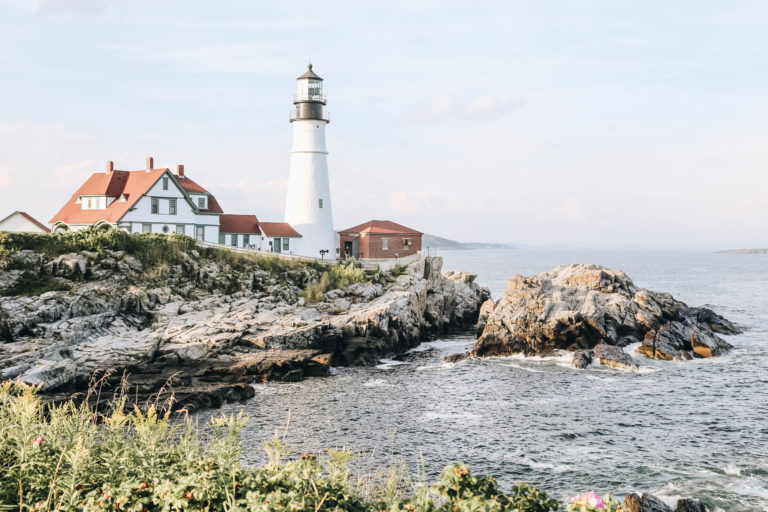 Portland Head Light Near Rocky Coast, Road Leading to Peaks Island From Dock, Photo Courtesy of Bucketlist Journey / GLP Films Portland Head Light Near Rocky Coast, Road Leading to Peaks Island From Dock, Photo Courtesy of Bucketlist Journey / GLP Films