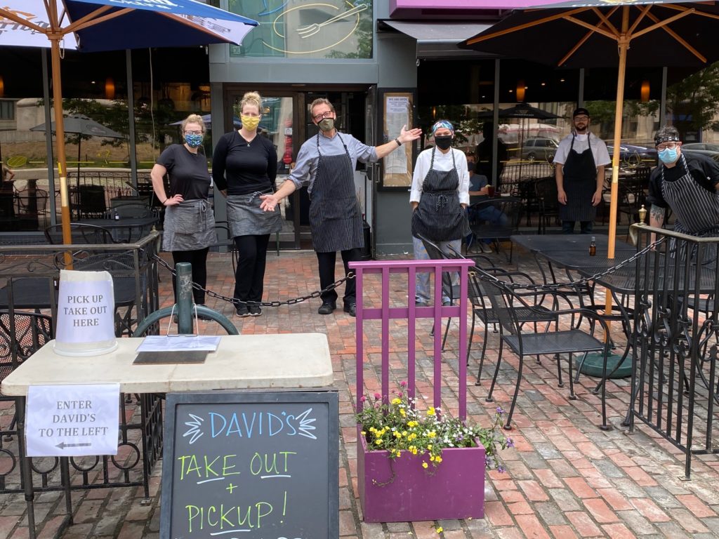 Outdoor seating at David's Restaurant, Photo courtesy of David Turin Outdoor seating at David's Restaurant, Photo courtesy of David Turin