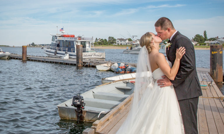 Couple on Dock, Photo Credit: Russel Caron Photography Couple on Dock, Photo Credit: Russel Caron Photography