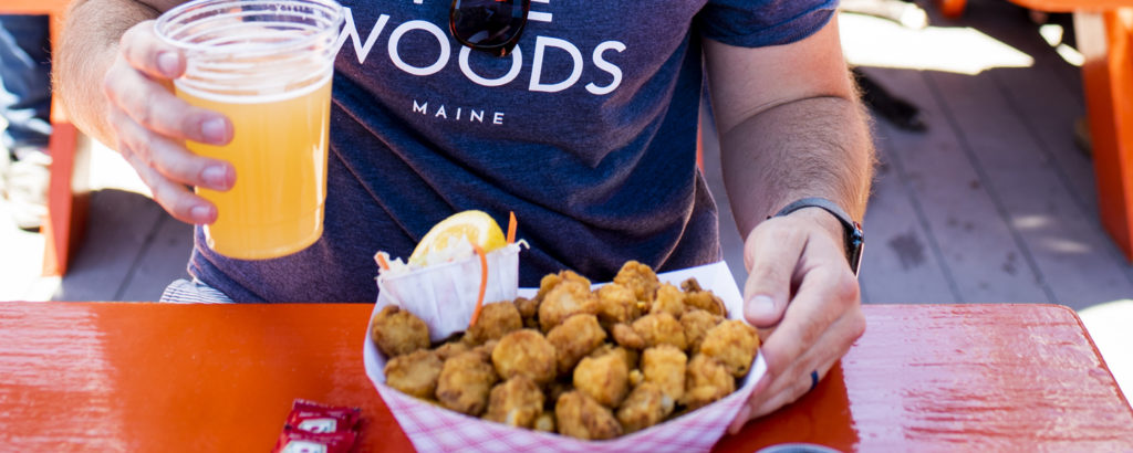 Fried Scallop Plate with Beer Downtown. Photo Credit: Capshore Photography Fried Scallop Plate with Beer Downtown. Photo Credit: Capshore Photography