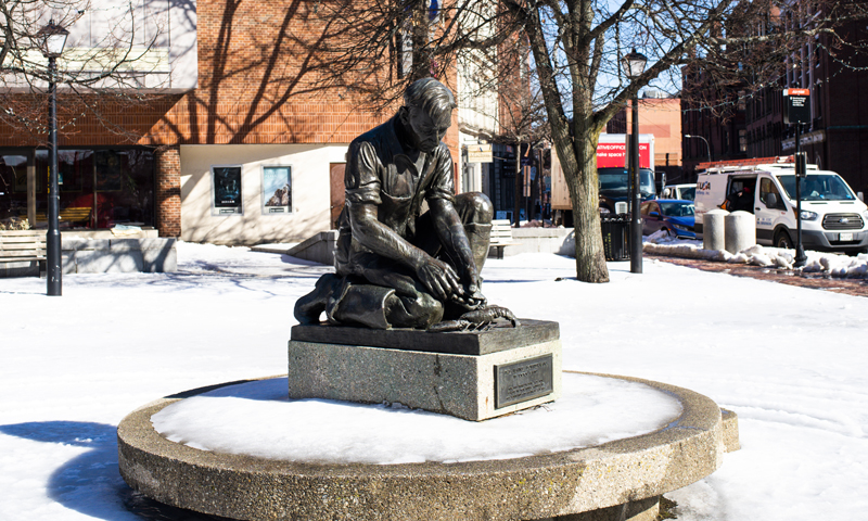 Lobsterman Statue in Downtown Portland Maine, Photo Credit: Capshore Photography Lobsterman Statue in Downtown Portland Maine, Photo Credit: Capshore Photography