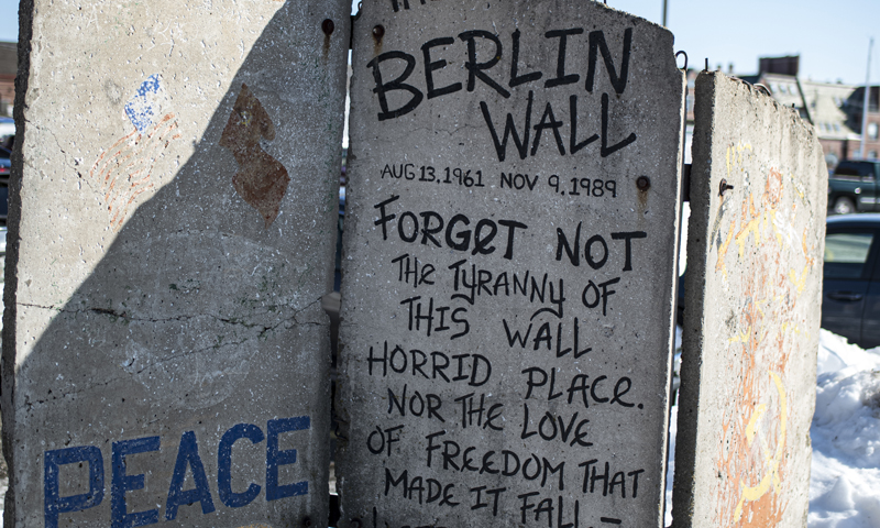 Berlin Wall in Downtown Portland Maine, Photo Credit: Capshore Photography Berlin Wall in Downtown Portland Maine, Photo Credit: Capshore Photography