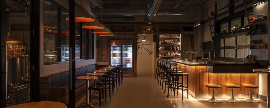 Orange Bike Brewing Interior. Photo Credit: Peter G. Morneau Photography