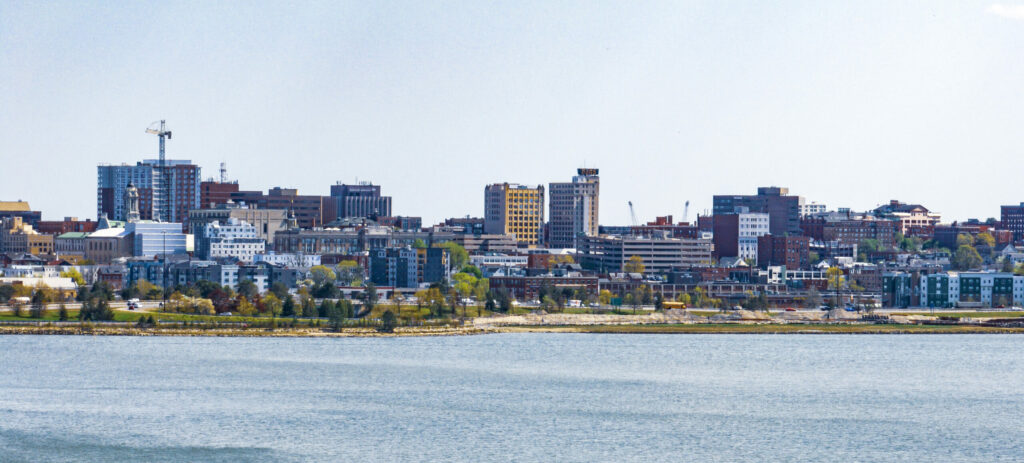 View of Portland from Back Bay Cove, Photo Credit: Capshore Photography View of Portland from Back Bay Cove, Photo Credit: Capshore Photography