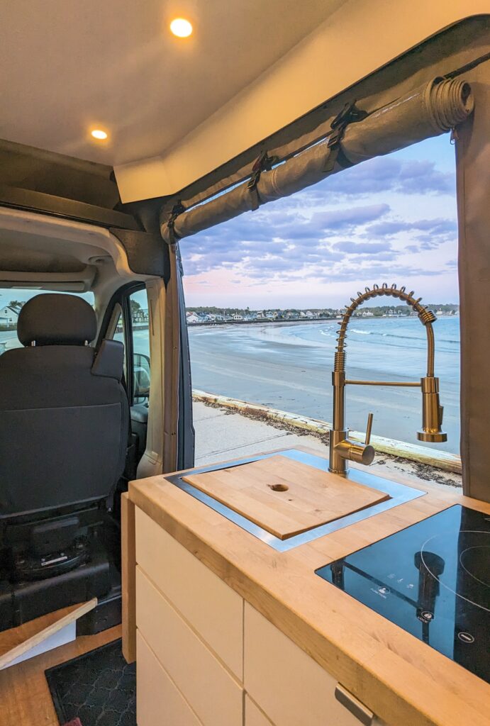 Camper Van at Beach, Photo Credit: Capshore Photography Camper Van at Beach, Photo Credit: Capshore Photography