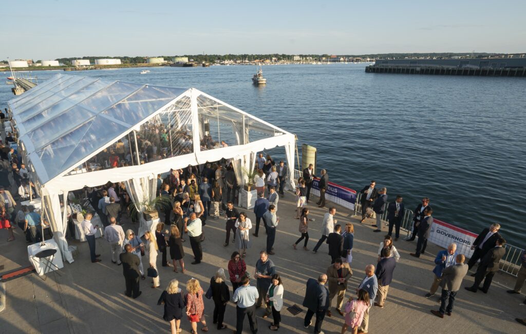 Tented event on waterfront, Photo Credit: Ian Wagreich Photography Tented event on waterfront, Photo Credit: Ian Wagreich Photography