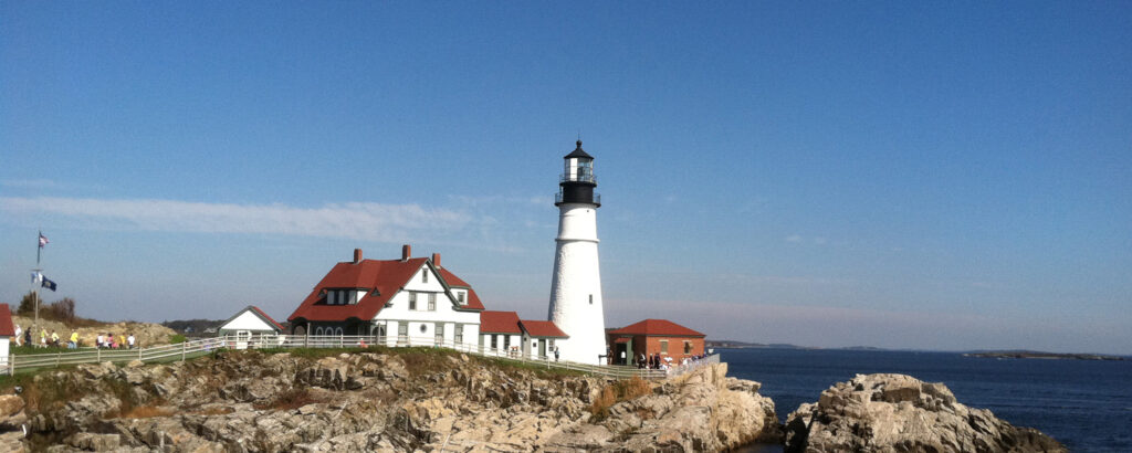 Portland Head Light on a sunny day; Photo Credit Summer Feet Cycling Portland Head Light on a sunny day; Photo Credit Summer Feet Cycling