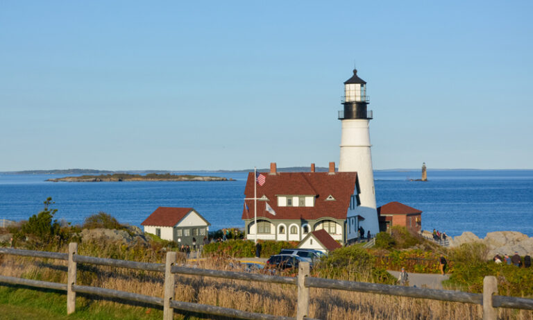 Portland Head Light at fall; Photo Credit: Lauren Witt at Visit Portland Portland Head Light at fall; Photo Credit: Lauren Witt at Visit Portland