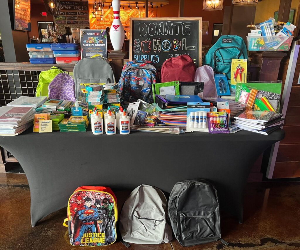 Back to School Supply Drive - Photo Credit: Spare Time Portland Center Back to School Supply Drive - Photo Credit: Spare Time Portland Center